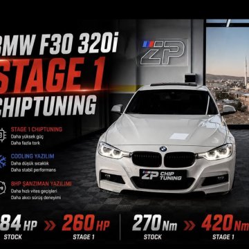 BMW F30 320i Stage 1 Chiptuning Tamamlandı
